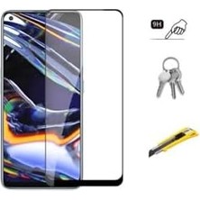 Mi-Ça Home Realme 8 & 8pro Ile Uyumlu Kenarları Kırılmaya Dayanıklı Tam Kapatan Cam Ekran Koruyucu