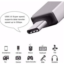 Mi-Ça Home Usb'den Type-C Dönüştürücü - Kompakt ve Dayanıklı Tasarım, Hızlı Veri Transferi, Şarj Uyumlu, Evrensel Bağlantı, Tüm Cihazlar Için Kullanışlı