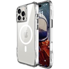 Mi-Ça Home Bix 16 Pro Octagon Hava Yastıklı Magsafe Kılıf Maksimum Korumalı Kristal Şeffaf