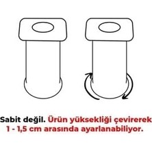 Mi-Ça Home Plastik Ayak 10 cm Beyaz Mobilya Koltuk Dolap Komidin Gardrop Ayağı 2 Adet