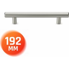 Nobel Metal Mobilya Kulbu Mutfak Çekmece Dolap Dolabı Kulpu  Kulpları Inox 192 mm