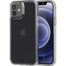 Mi-Ça Home Düşme Çarpma Korumalı Darbe Emici Gelişmiş Kamera Korumalı Uv Işıklarına Dayanıklı Çizilmez Metal Toz Filtreli Kristal A Kalite Şeffaf Telefon Kılıfı Evoclear (Iphone 14 Pro Ile Uyumlu)
