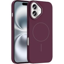 Mi-Ça Home 16 Plus Için ile Uyumlu Kılıf Lansman Sert Silikon Ruby Kapak Mürdüm