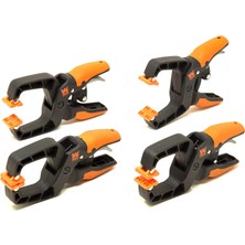 Mi-Ça Home Wen CLH151 Hızlı Çıkarma Cırcırlı El Kelepçesi, 1,5 Inç Çene Açıklığı ve 1,5 Inç Boğazlı, 4 Paket