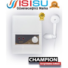 Feyza Design Elektrikli Banyo Şofbeni 7500W, Güçlü ve Güvenli Isıtma, Pratik Kullanım