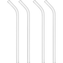 Mi-Ça Home Cam Pipet Set Bükülebilir, Temizleme Fırçalı Çevre Dostu, Tekrar Kullanılabilir, Dayanıklı Cam Smoothie, Kahve ve Soğuk Içecekler Için Ideal (4)