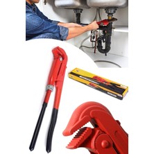 Mi-Ça Home Profesyonel Maşalı Boru Anahtarı 1 Inç Ayarlı Boru Anahtarı 1410