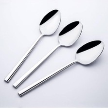 Mi-Ça Home Nehir Dalyan Modeli Sade 1 Takım 6 Adet Yemek Kaşık Takımı