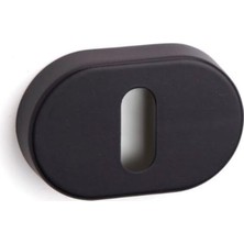 Mi-Ça Home RO16 Kapı Kolu Rozeti Oda Siyah Renk Tek Ebat RRO16N Al6