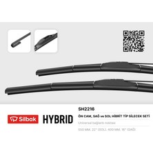 Silbak Muratech Silecek Süpürgesi 550/400MM Muz Tipi I10 09/13-Picanto 05/11-2 Dj 10/14