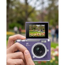Aydogan's 48 Mp Dijital Fotoğraf Makinesi 4K Video Flip Ekranlı Kompakt