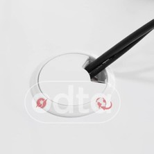 Mi-Ça Home 5 Adet Masa Üstü Kablo Kanalı Deliği Kapağı 6cm Masa Kablo Kapağı (Gri)