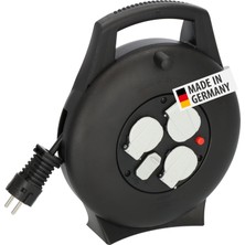 Mi-Ça Home Vario 2 USB Iq Hızlı Şarj Özellikli 3 Soketli Kaçak ve Ani Isınma Sigorta Şalterli 10 Metre Makaralı Kablo