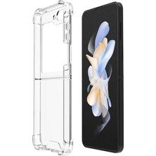 Mi-Ça Home Galaxy ile Uyumlu Z Flip 5 Kılıf Nitro Anti Silikon Renksiz