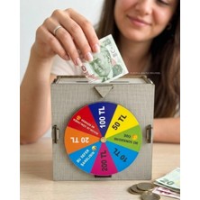 GIGA Eğlenceli Şans Çarklı Kumbara Tasarruf Oyunu Para Biriktirme