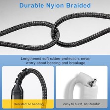 Mi-Ça Home Special 100W Type C To Type C 2 Metre Örgülü Hızlı Şarj Kablosu Yct-02