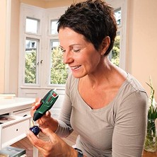 Mi-Ça Home And Akülü Tutkal Tabancası Gluepen (Mikro-Usb Şarj Imkani, 4 Adet Tutkal Çubuğu Dahildir, 3,6 Volt, Karton Kutuda)