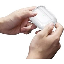 Mi-Ça Home Soft Yumuşak Şeffaf Esnek Silikon Pro 3 ile Uyumlu Kulaklık Kılıfı ve Karabina Anahtarlık (Şeffaf, Pro 3)