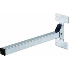 Mi-Ça Home Sofra Ayak Katlanır Metal Masa Ayağı, 25CM, Açılır Kapanır