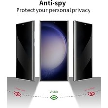 Mi-Ça Home - Galaxy S24 Ultra ile Uyumlu Ekran Koruyucu Cam Esnek Premium Privacy Glass Tam Kaplar