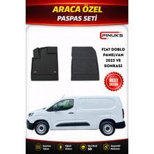PINUKS Fıat Doblo Panelvan 2023+ Araca Özel Havuzlu  5d  Oto Paspas Seti Pro Seri