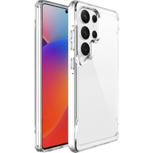 Mi-Ça Home Galaxy S25 Ultra ile Uyumlu Kılıf Maximus Sararmaz Şeffaf Kapak Şeffaf