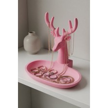 My Craft 3D MYCRAFT3D Geyik Figürlü Takı Standı & Organizer Tabaklı Kolye Yüzük Düzenleyici Dekoratif Obje