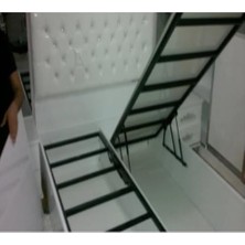 Mi-Ça Home Mobilya Kanepe Koltuk Çekyat Yükseltme Ayağı Ince Diş M8 Siyah Sert Plastik 6 cm 4 Adet