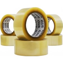 Mi-Ça Home Std Pro Şeffaf Koli Bandı 45MM x 100M - 41 Mikron Hotmelt Güçlü Yapışkanlı - Paketleme, Ambalaj ve Koli Kapama Bandı (6'lı Set)