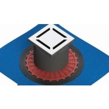 Mi-Ça Home V- Kare 5607267 Yalıtımlı Duş Kanalı, Yandan Çıkışlı, 10X10 Cm, Dk 100 Kapak, Parlak Krom