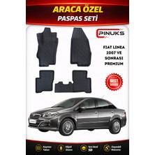 PINUKS Fıat Linea 2015 Araca Özel Havuzlu  5d  Oto Paspas Seti Pro Seri