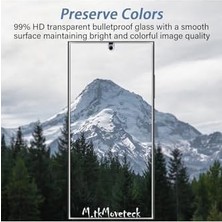 Mi-Ça Home - ile Uyumlu Galaxy S24 Ultra Ekran Koruyucu Temperli Cam Şeffaf Micro - Anti-Oil Buff Glass