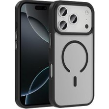 Mi-Ça Home 17 Pro Için Kılıf Uyumlu Şarj Özellikli Mat Arka Yüzey Sio Kapak (Siyah)