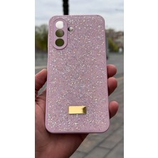 İzel Aksesuar Samsung Galaxy A17 5g  Içi Kadife Taşlı Işıltılı Pırlanta Silikon Kapak Kılıf