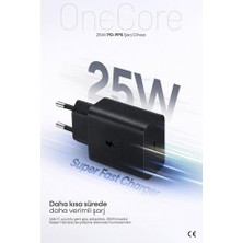 Mi-Ça Home 25W Usb-C Pd-Pps Super Hız Şarj Adaptörü Siyah (Kablosuz) (3 Yıl Garantili)