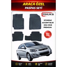 PINUKS Hyundaı Accent Blue 2015  Araca Özel Havuzlu  5d  Oto Paspas Seti Pro Seri