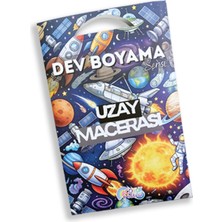 Egev Çocuk Uzay Macerası - Dev Boyama Kağıdı (100X70 Cm) - Çocuklar Için Eğitici Sanat Etkinliği, 200GR Kalın Kağıt