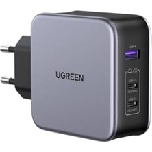 Mi-Ça Home Nexode Air Gan 140W Hızlı Şarj Cihazı 4 Portlu Pd Qc 3xusb-C, 1xusb-A, Gri, 45575