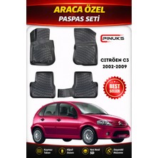 PINUKS Cıtroen C3 2006 Araca Özel Havuzlu  5d  Oto Paspas Seti Pro Seri