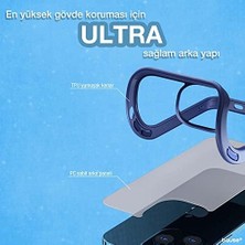 Mi-Ça Home 11 Pro Max Uyumlu Hibrit Tpu+Pc Yarı Saydam Ultrashock Kılıf (Sierra Blue)