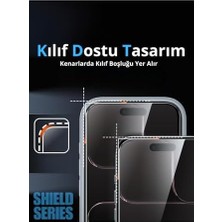 Mi-Ça Home - 17 Air ile Uyumlu Shield Serisi 6d Tam 9h Temperli Esd Anti-Statik Hd+ Cam Ekran Koruyucu