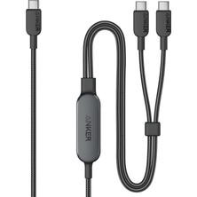 Mi-Ça Home 2-In-1 Usb-C To Usb-C 140 W Kablo A8895, Siyah