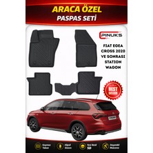 PINUKS Fıat Egea Cross Statıon Wagon 2024 Araca Özel Havuzlu  5d  Oto Paspas Seti Pro Seri