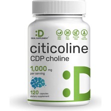 Deal Supplement Citicoline Cdp Choline, 1,000MG Per Serving, 120 Capsules