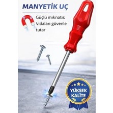 Mi-Ça Home Profesyonel Manyetik Yıldız Tornavida Ph2 6+125 Mm, Yüksek Tork Dayanımlı Sertleştirilmiş Çelik Uç, Kaymaz Ergonomik Sap, Dar Alanlara Uygun, Mobilya Montajı ve Elektrik Işleri Için
