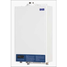 Feyza Design 14 Stl Doğalgazlı Hermetik Şofben, Baca Dahil, Güçlü ve Verimli Isıtma