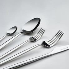 Mi-Ça Home Karaca 316 Premium Moongate Platin 12 Kişilik 84 Parça Çatal Kaşık Bıçak Takımı