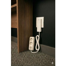 Gündüz Elektromarket Ultra Ince Fişli Uzatma Kablosu 2’li Anahtarlı (1,5m)Dar Alanlar Için Şık ve Pratik Çözüm!