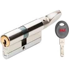 Mi-Ça Home Kilit Tüpten Şifreli Mandal Topuzlu Silindir 68MM 26 ve 10 ve 32 5 Anahtarlı Kumlu Nikel Blisterli