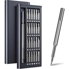 Mi-Ça Home Mini Tornavida Seti 25 Parça Profesyonel Hassas Tornavida Seti, Telefon Saat Gözlük Tamir Seti, Yıldız Torx Uçlu Özel Kutulu